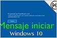 Windows 10 Mensaje CWINDOWSsystem32 al iniciar el